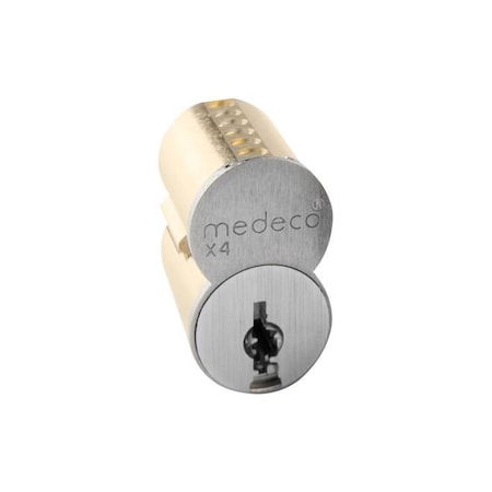 Medeco 7 Pin Small Format Interchangeable Core with DVB Keyway with Clip Retainer and Removable Front Plate 3370000626DVBS